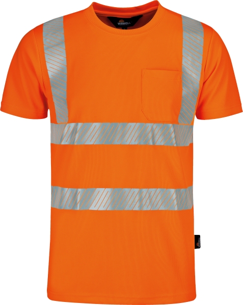Vizwell Triuso Signal T-Shirt Coolpass LEUCHTORANGE Nr. VWTS3N